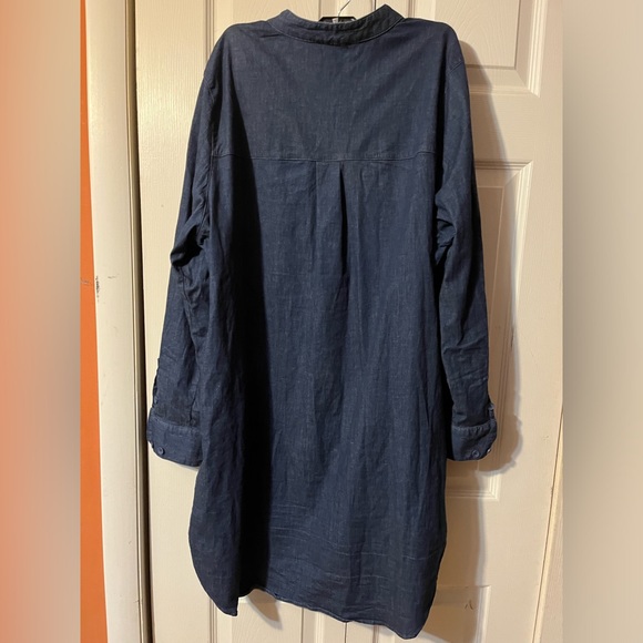 Universal Standard Denim Shirt Dress. Oversized Size Small - Picture 6 of 11